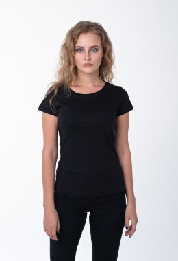 Чёрная женская футболка